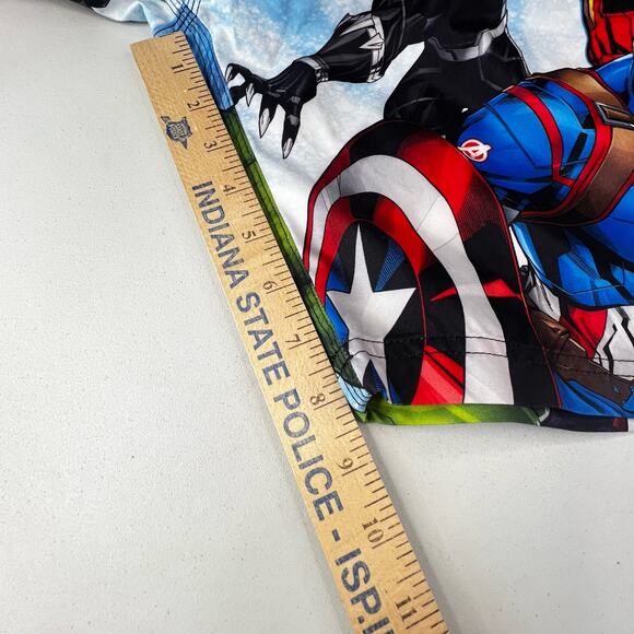 Marvel Superheroes Swim Trunks Mens M Captain America Thor Hulk Iron Man - Picture 7 of 8